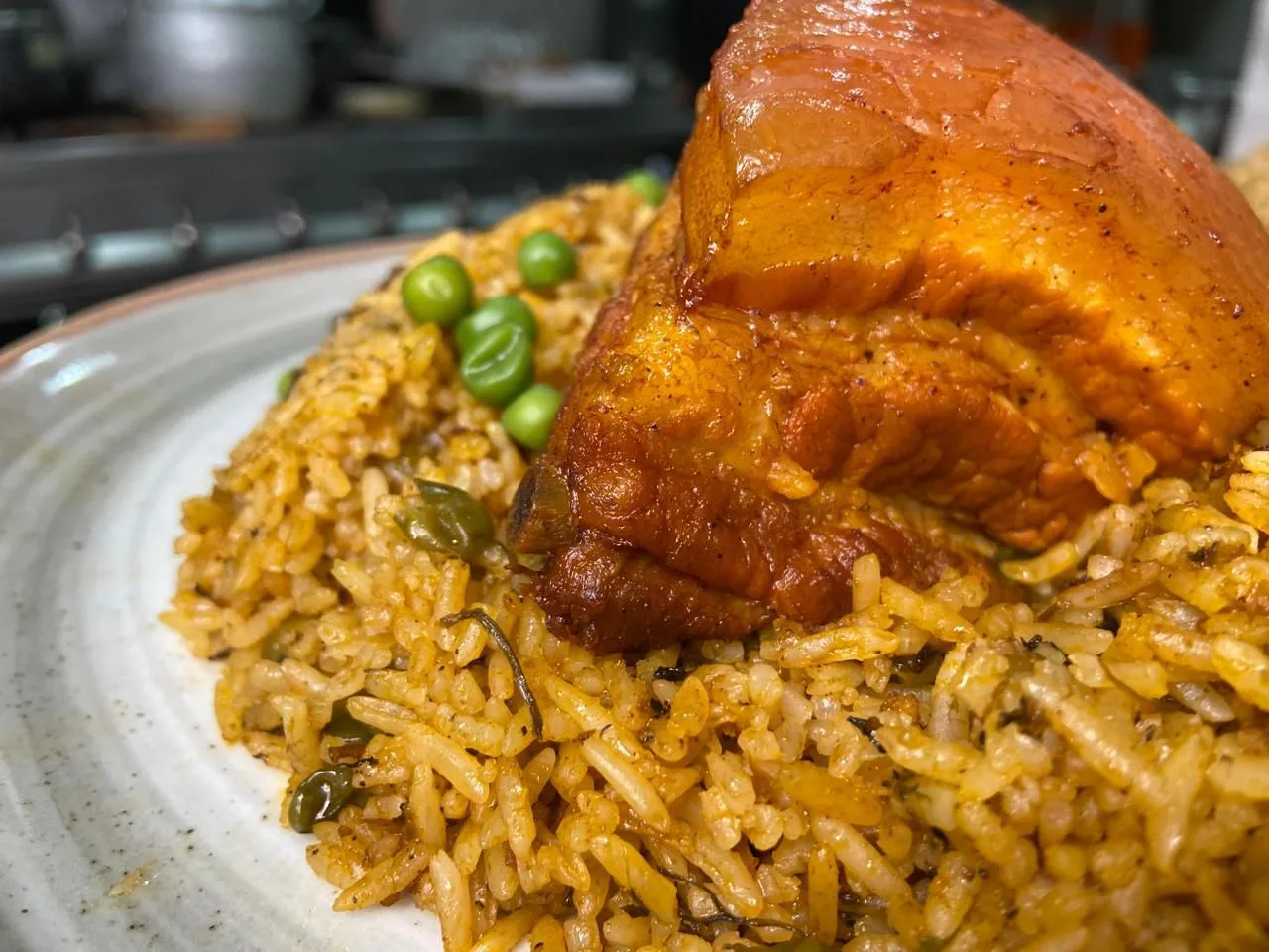Arroz con chancho a la lambayecana