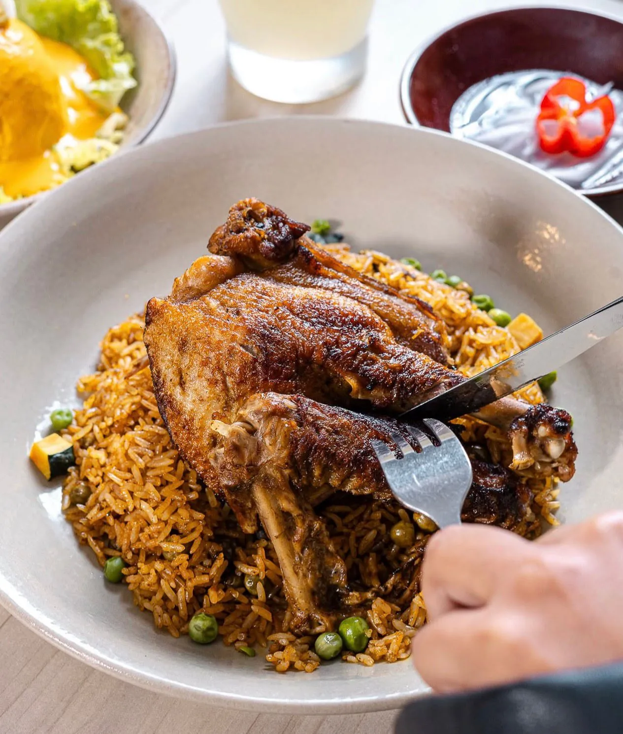Arroz con pato a la chiclayana