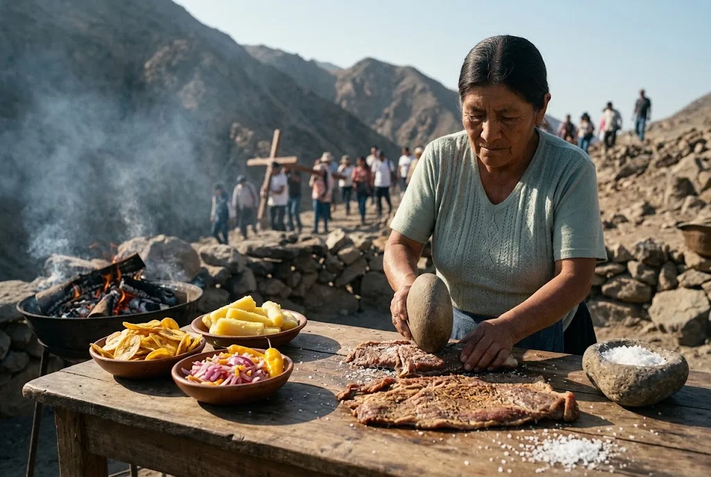 Cruz de Motupe, religión y exquisita carne seca